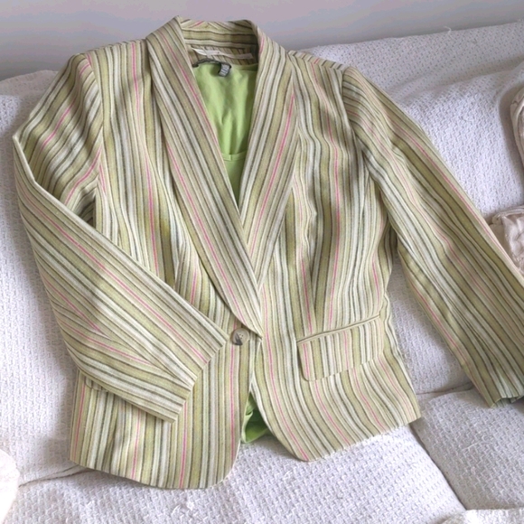 Linen jacket + matching T-shirt - Picture 1 of 2